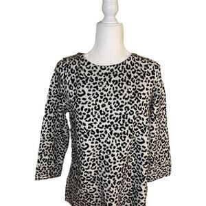 Cynthia Rowley Women’s leopard print sweater size M